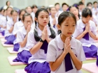 พิธีแสดงตนเป็นพุทธมามกะและกิจกรรมบริหารจิตเจริญปัญญา ระดับชั ... Image 29