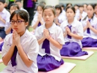 พิธีแสดงตนเป็นพุทธมามกะและกิจกรรมบริหารจิตเจริญปัญญา ระดับชั ... Image 31