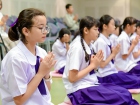พิธีแสดงตนเป็นพุทธมามกะและกิจกรรมบริหารจิตเจริญปัญญา ระดับชั ... Image 42