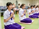 พิธีแสดงตนเป็นพุทธมามกะและกิจกรรมบริหารจิตเจริญปัญญา ระดับชั ... Image 44