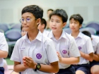 พิธีแสดงตนเป็นพุทธมามกะและกิจกรรมบริหารจิตเจริญปัญญา ระดับชั ... Image 51