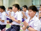 พิธีแสดงตนเป็นพุทธมามกะและกิจกรรมบริหารจิตเจริญปัญญา ระดับชั ... Image 53