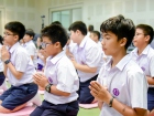 พิธีแสดงตนเป็นพุทธมามกะและกิจกรรมบริหารจิตเจริญปัญญา ระดับชั ... Image 54