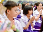 พิธีแสดงตนเป็นพุทธมามกะและกิจกรรมบริหารจิตเจริญปัญญา ระดับชั ... Image 62