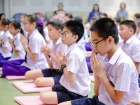 พิธีแสดงตนเป็นพุทธมามกะและกิจกรรมบริหารจิตเจริญปัญญา ระดับชั ... Image 65