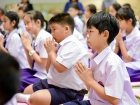 พิธีแสดงตนเป็นพุทธมามกะและกิจกรรมบริหารจิตเจริญปัญญา ระดับชั ... Image 67