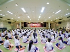 พิธีแสดงตนเป็นพุทธมามกะและกิจกรรมบริหารจิตเจริญปัญญา ระดับชั ... Image 81