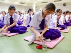 พิธีแสดงตนเป็นพุทธมามกะและกิจกรรมบริหารจิตเจริญปัญญา ระดับชั ... Image 88