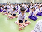 พิธีแสดงตนเป็นพุทธมามกะและกิจกรรมบริหารจิตเจริญปัญญา ระดับชั ... Image 90