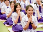 พิธีแสดงตนเป็นพุทธมามกะและกิจกรรมบริหารจิตเจริญปัญญา ระดับชั ... Image 95