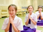 พิธีแสดงตนเป็นพุทธมามกะและกิจกรรมบริหารจิตเจริญปัญญา ระดับชั ... Image 98