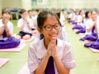 พิธีแสดงตนเป็นพุทธมามกะและกิจกรรมบริหารจิตเจริญปัญญา ระดับชั ... Image 99