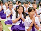 พิธีแสดงตนเป็นพุทธมามกะและกิจกรรมบริหารจิตเจริญปัญญา ระดับชั ... Image 101