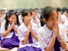 พิธีแสดงตนเป็นพุทธมามกะและกิจกรรมบริหารจิตเจริญปัญญา ระดับชั ... Image 102