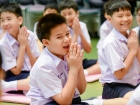 พิธีแสดงตนเป็นพุทธมามกะและกิจกรรมบริหารจิตเจริญปัญญา ระดับชั ... Image 104