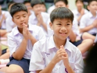 พิธีแสดงตนเป็นพุทธมามกะและกิจกรรมบริหารจิตเจริญปัญญา ระดับชั ... Image 108