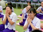 พิธีแสดงตนเป็นพุทธมามกะและกิจกรรมบริหารจิตเจริญปัญญา ระดับชั ... Image 118