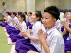 พิธีแสดงตนเป็นพุทธมามกะและกิจกรรมบริหารจิตเจริญปัญญา ระดับชั ... Image 119