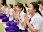 พิธีแสดงตนเป็นพุทธมามกะและกิจกรรมบริหารจิตเจริญปัญญา ระดับชั ... Image 123