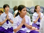 พิธีแสดงตนเป็นพุทธมามกะและกิจกรรมบริหารจิตเจริญปัญญา ระดับชั ... Image 128