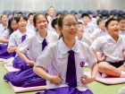 พิธีแสดงตนเป็นพุทธมามกะและกิจกรรมบริหารจิตเจริญปัญญา ระดับชั ... Image 132