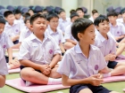 พิธีแสดงตนเป็นพุทธมามกะและกิจกรรมบริหารจิตเจริญปัญญา ระดับชั ... Image 136