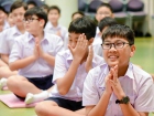 พิธีแสดงตนเป็นพุทธมามกะและกิจกรรมบริหารจิตเจริญปัญญา ระดับชั ... Image 137