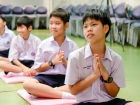 พิธีแสดงตนเป็นพุทธมามกะและกิจกรรมบริหารจิตเจริญปัญญา ระดับชั ... Image 138