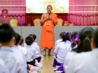 พิธีแสดงตนเป็นพุทธมามกะและกิจกรรมบริหารจิตเจริญปัญญา ระดับชั ... Image 150