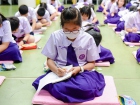 พิธีแสดงตนเป็นพุทธมามกะและกิจกรรมบริหารจิตเจริญปัญญา ระดับชั ... Image 175