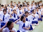 พิธีแสดงตนเป็นพุทธมามกะ ระดับชั้น ป.6 ปีการศึกษา 2569 Image 93