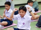พิธีแสดงตนเป็นพุทธมามกะ ระดับชั้น ป.6 ปีการศึกษา 2569 Image 199