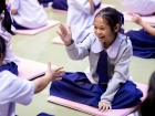 พิธีแสดงตนเป็นพุทธมามกะ ระดับชั้น ป.6 ปีการศึกษา 2569 Image 211
