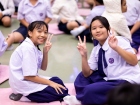พิธีแสดงตนเป็นพุทธมามกะ ระดับชั้น ป.6 ปีการศึกษา 2569 Image 253